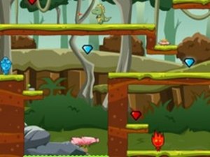 Fireboy and Watergirl in Jurassic World Online Game - Co-op Puzzle Game