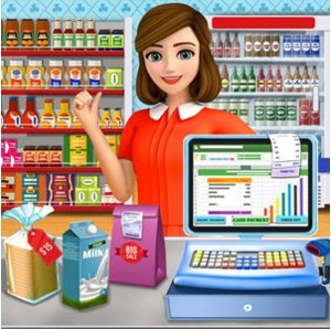 Grocery Cashier Math Game