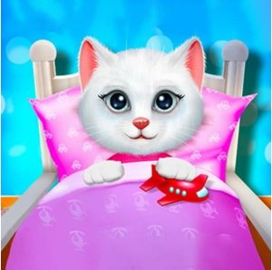 Kitty Bedtime Activities Online Game for Kids