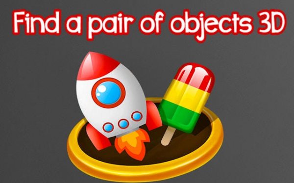 Find a Pair of Objects 3D - Memory Match Puzzle Online Game