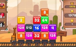 Train 2048 Puzzle Game - Online Number Merging Adventure