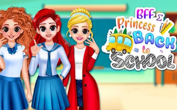BFF Princess Back to School Fashion Game