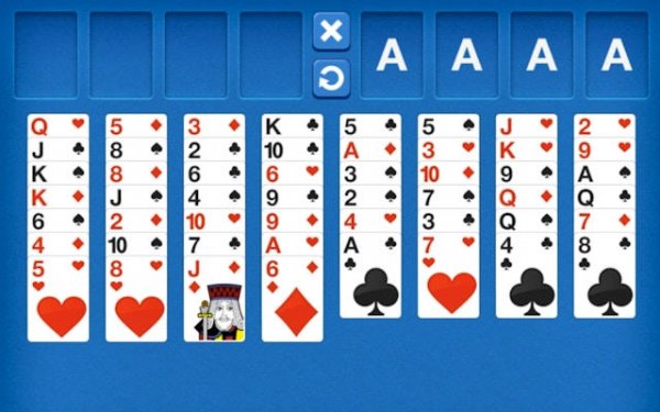 Freecell Blue: Classic Solitaire Card Game Online